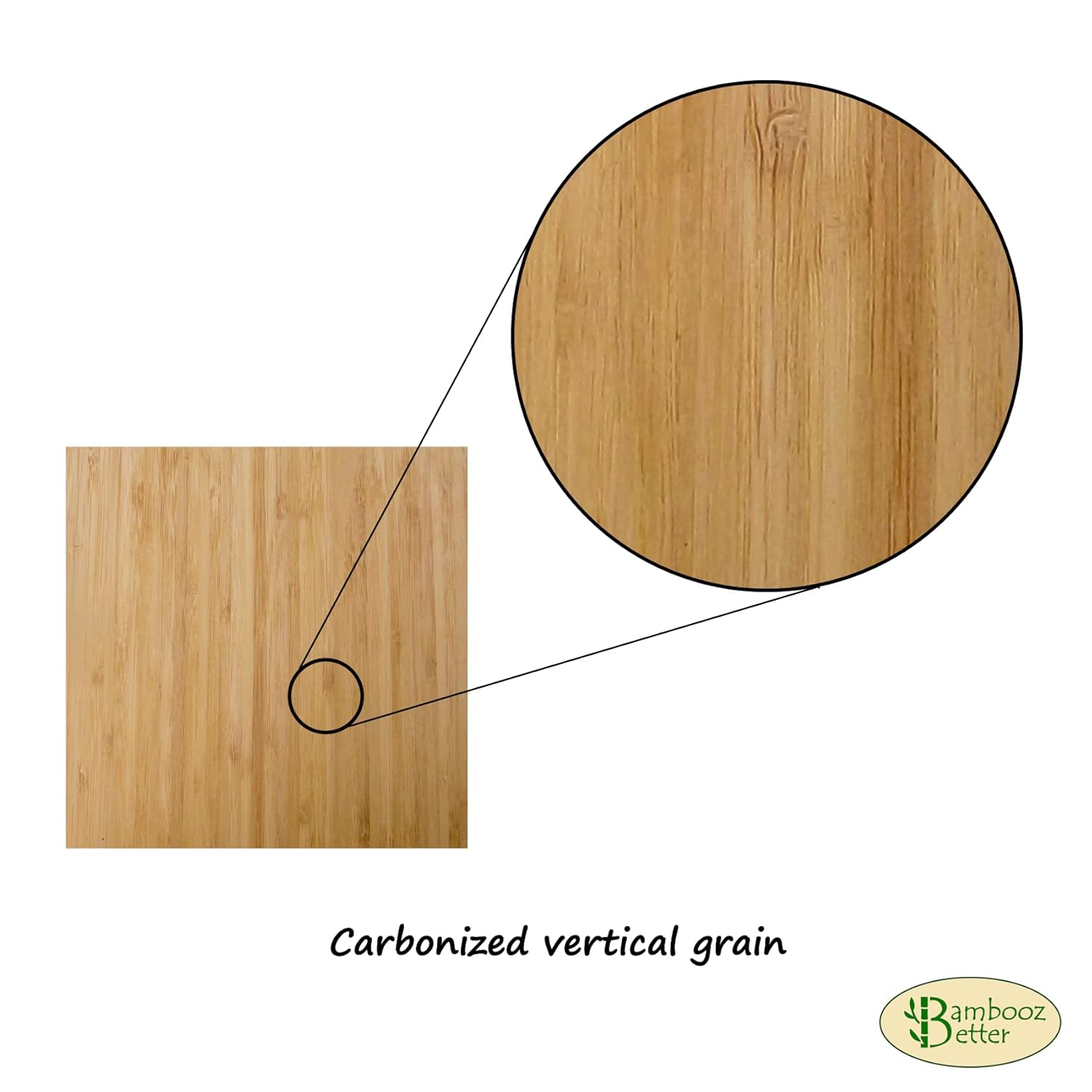 2MM Premium Bamboo Plywood 5/64 inch x 12 inch x 12 inch (Nominal), Carbonized Vertical – (Pack of 6) Perfect for Laser Cutting