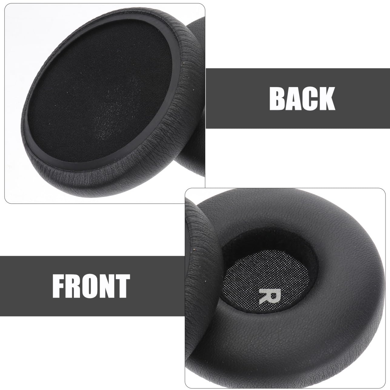 Homoyoyo Coussinets Doreille De Rechange pour Écouteurs Noirs Coussinets Doreille Souples Remplacez Les Pièces Perdues/cassées
