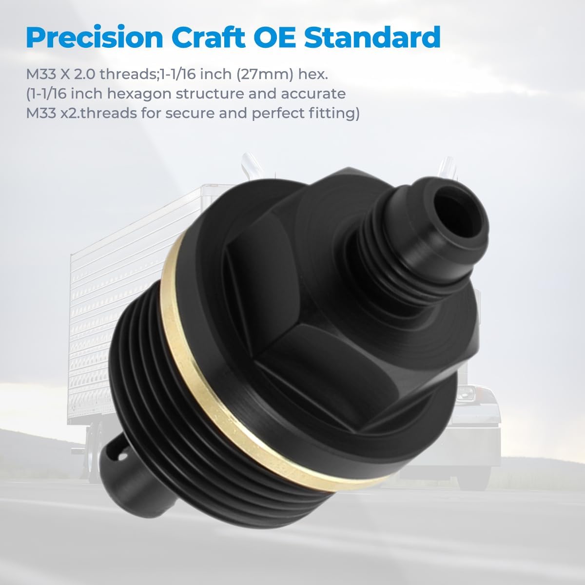 6492-10 Oil Priming Adapter compatible with Detroit Diesel DD13 and DD15 Engines,6492 Engine Oil Priming Fitting for Detroit Diesel Oil Primer Tool