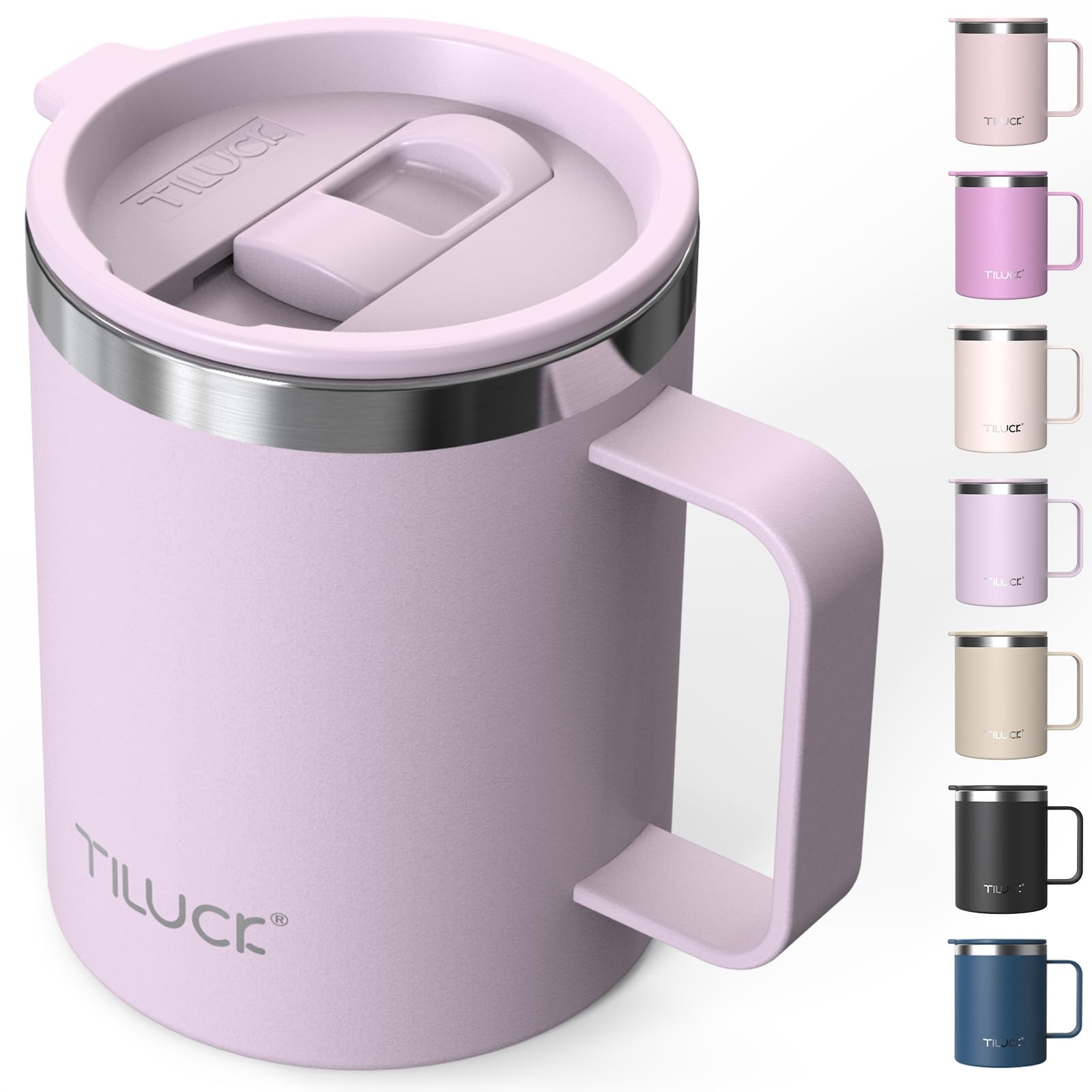 TILUCK 12 oz Insulated Coffee Mug