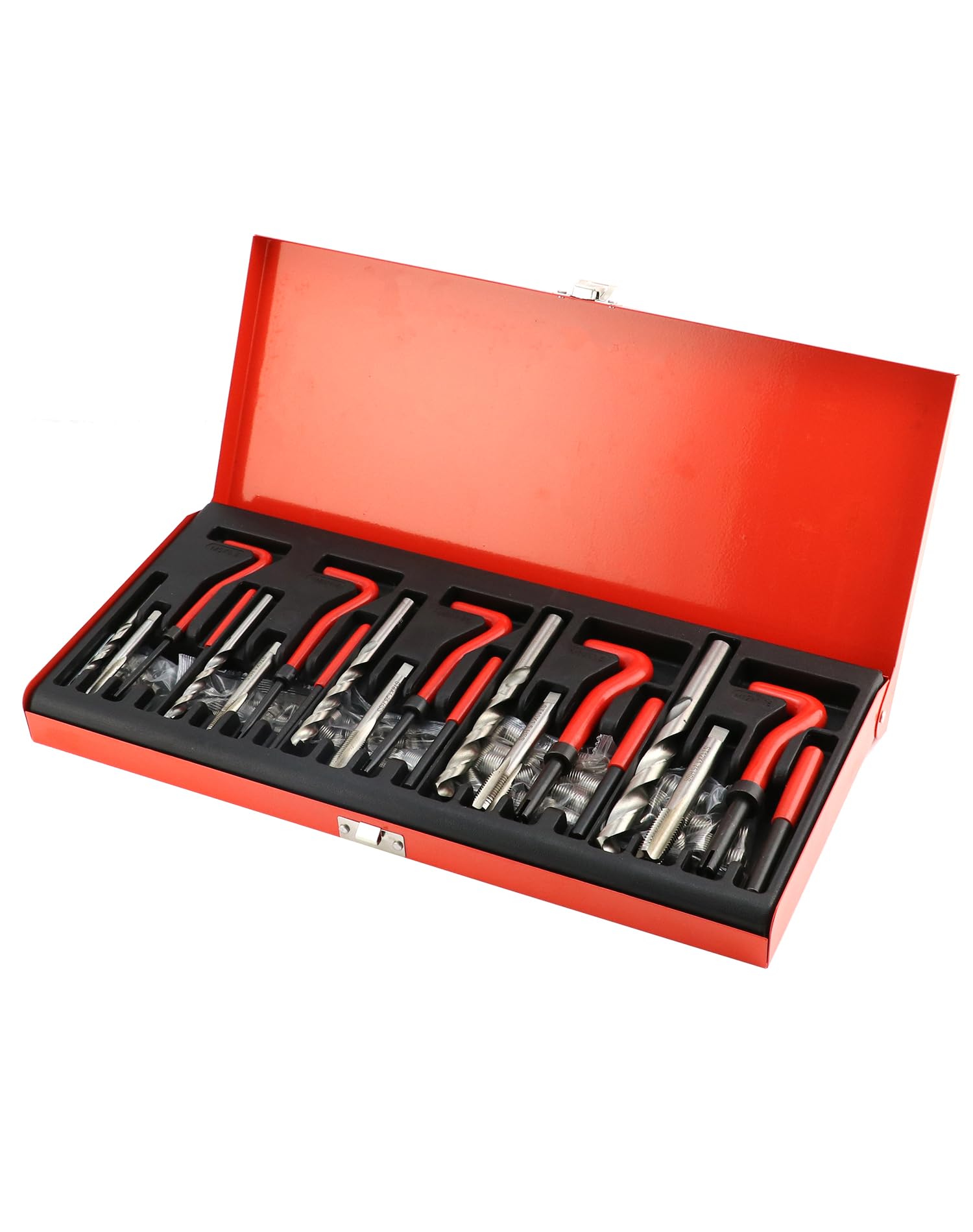 Kit Riparazione Filetti 131 Pezzi VERKE - Elicoil Per M5 M6 M8 M10 M12, Acciaio Inox - Foto 14