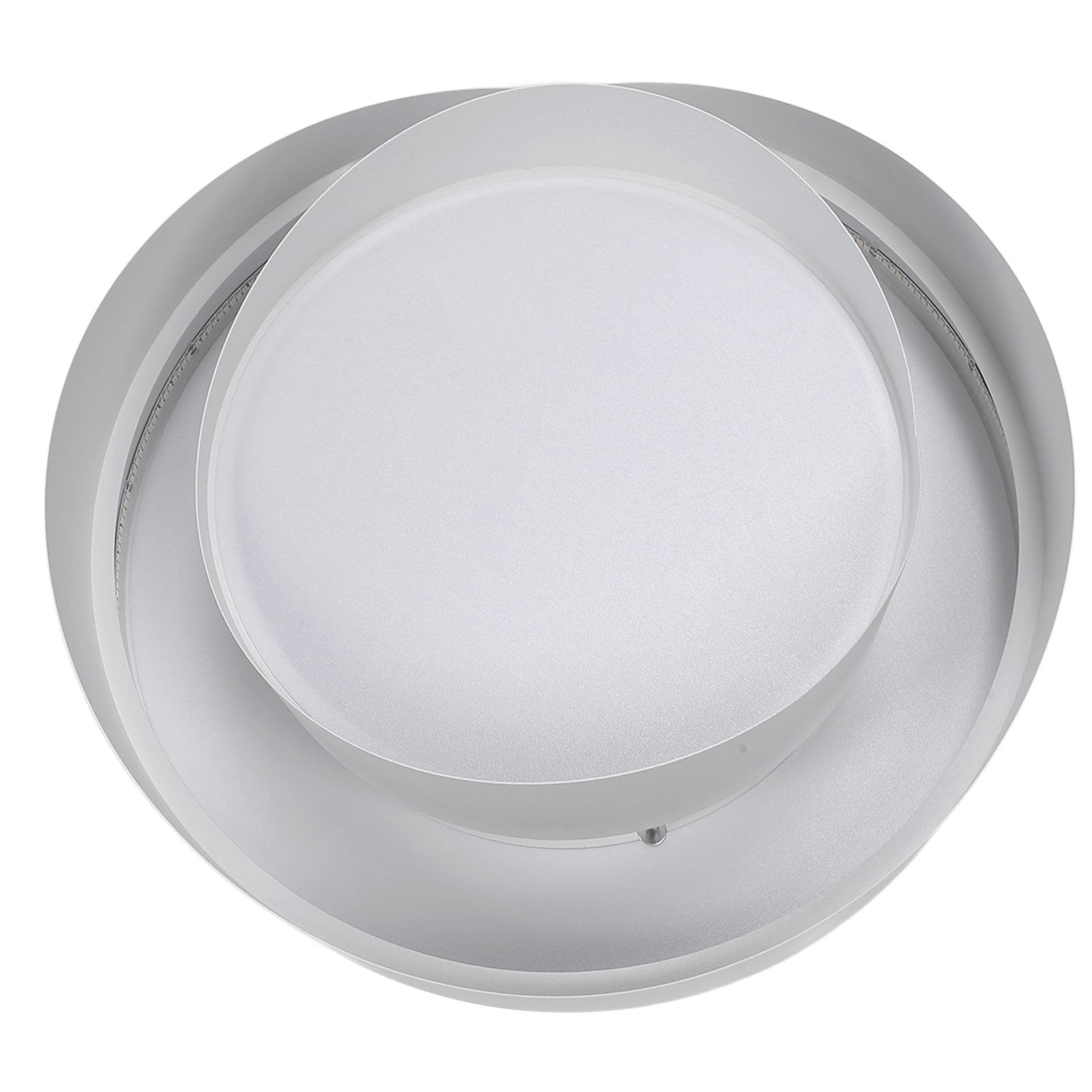 Sufitowa LED do Montażu Podtynkowego z Pilotem, 3000 K do 6500 K z możliwością ściemniania Nowoczesna 2 Pierścieniowa Okrągła Oprawa Sufitowa Sypialni Kuchnia Jadalnia Pralnia