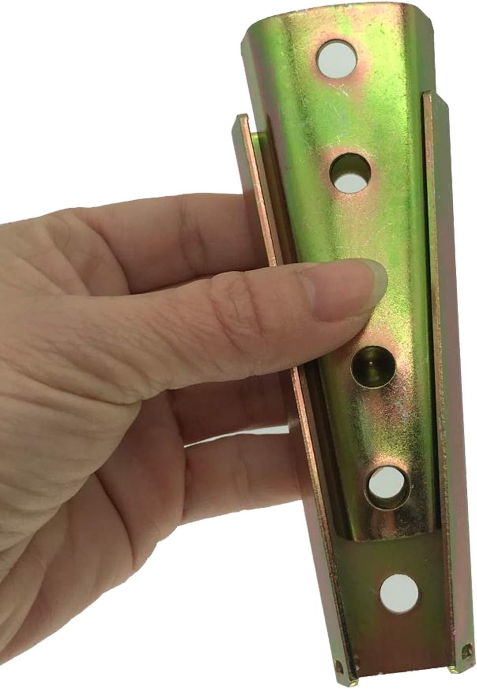 4 pairsSofa Latch, Sofa Slider, Bed Frame Accessories, Furniture Connector, Tapered Diagonal Bolt, Sofa Fixing Bolt, Interlocking Sofa Connector Bracket (Length 120MM)(Color)