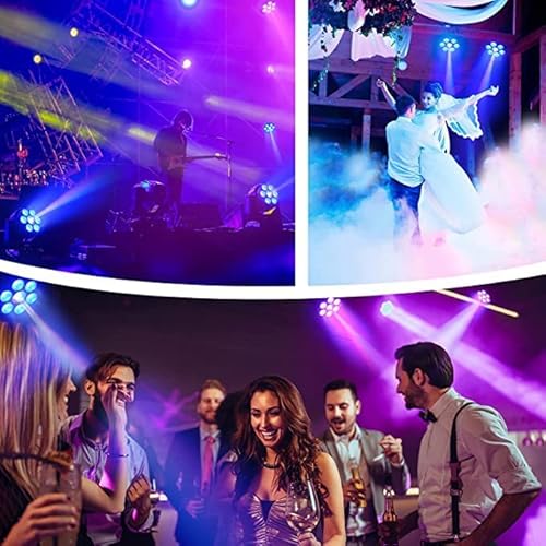 Betopper Stage Lights, 7X8W Rgbw Dj Lights, Sound Activated/Dmx Lighting, Moving Head Lights For Stage, Party, Live, Dj, Bar, Disco Lighting (2 Packs) #TOP5