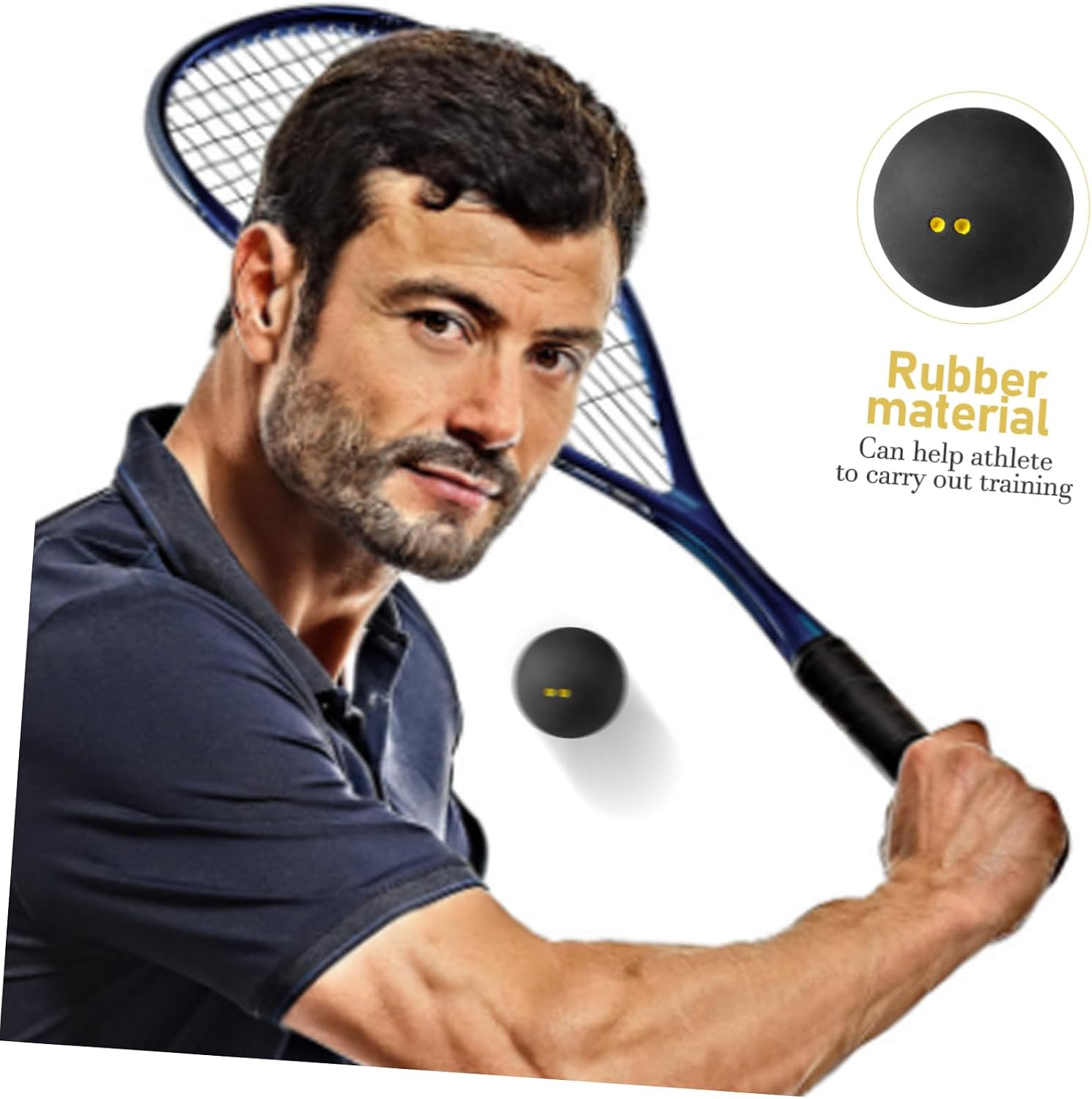 Professional Squash Ball Single Dot Racket Ball for Competition Training for Boys and Girls Adults