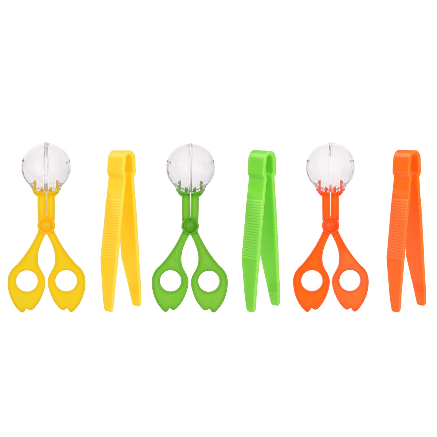 Set De 8 Pinzas Para Atrapar Insectos – Herramienta De Observación, Motricidad Fina, Jardinería, Para Niños, Colores Surtidos
