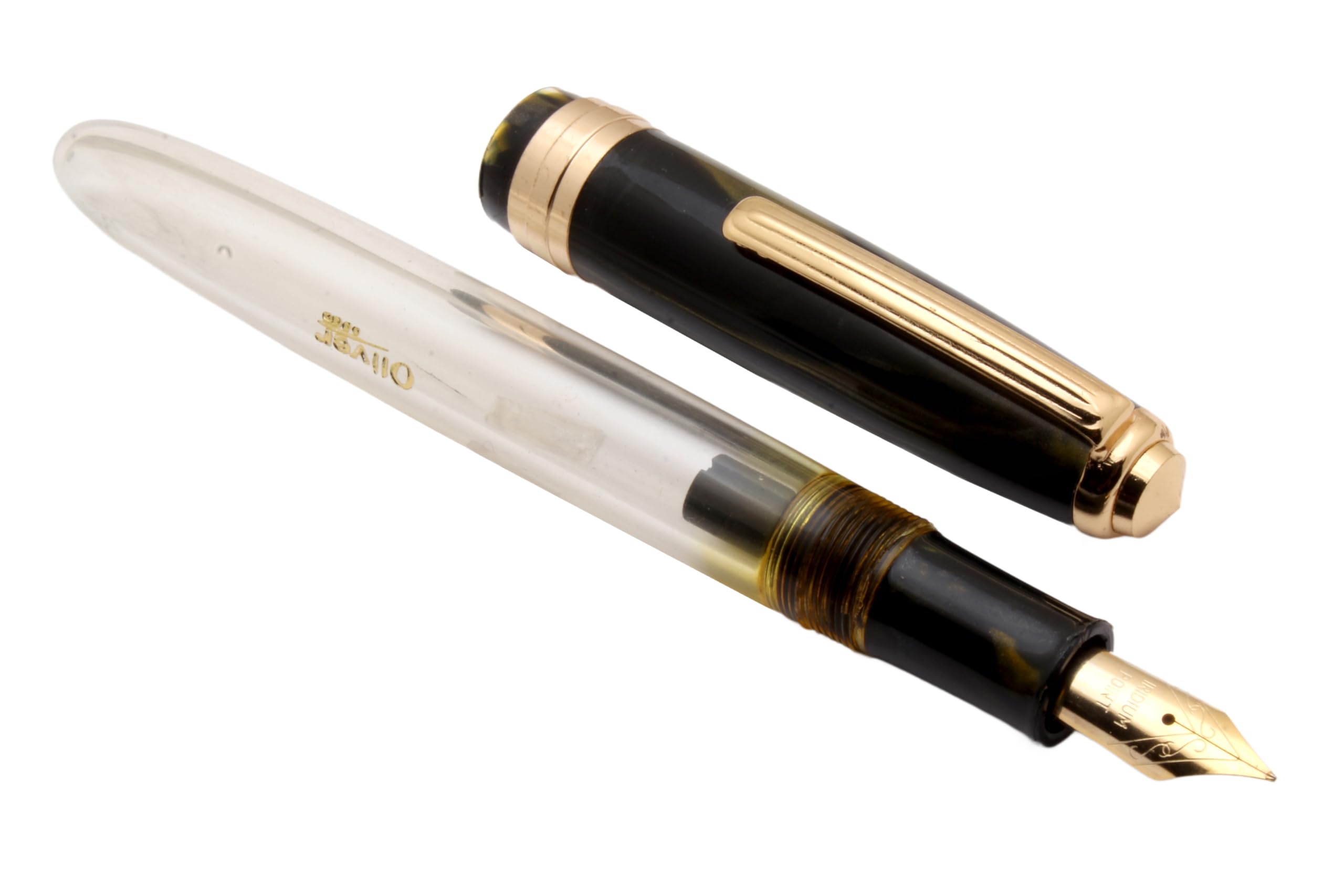 Ledos Oliver 69 HT Black Demonstrator Eyedropper Fountain Pen With