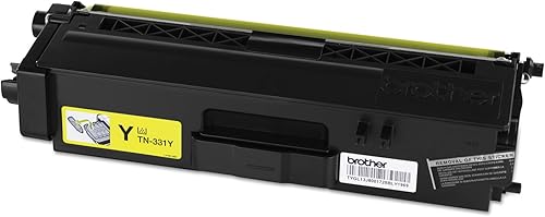 Miniatura 2 de Brother Genuine marca nombre, TN331Y OEM Yellow Toner Cartridge (1.5K YLD) para impresoras HL-L8250CDN, HL-L8350CDW, HL-L8350CDWT, MFC-L8600CDW,
