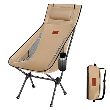 Amazon.co.jp: DesertFox アウトドアチェア 折りたたみ 枕付き