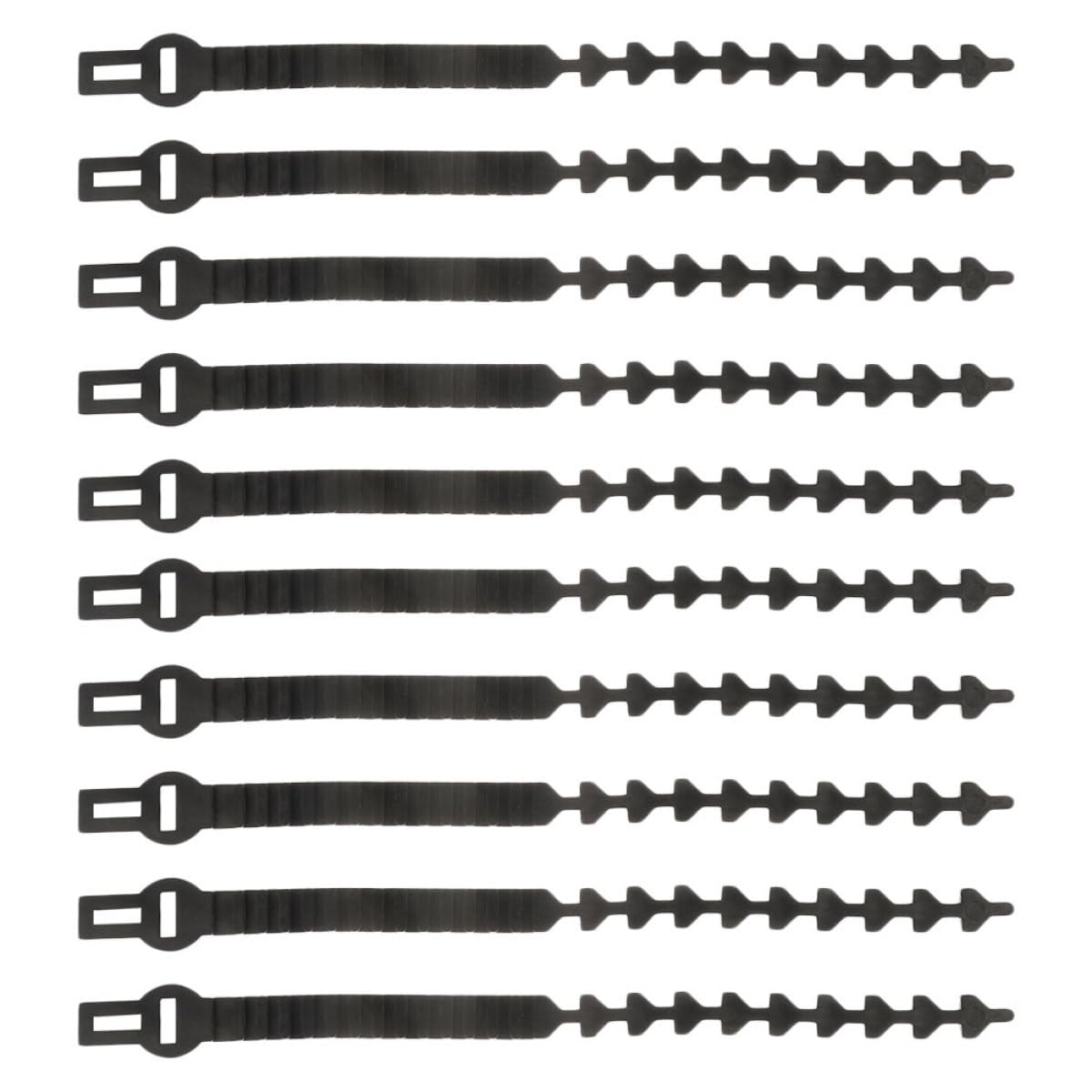 NUOBESTY Sangles Réglables 10pcs pour Fixation Pratique des Branches Liens en Caoutchouc pour Arbres Fruitiers et Bonsaïs Support pour Jardin