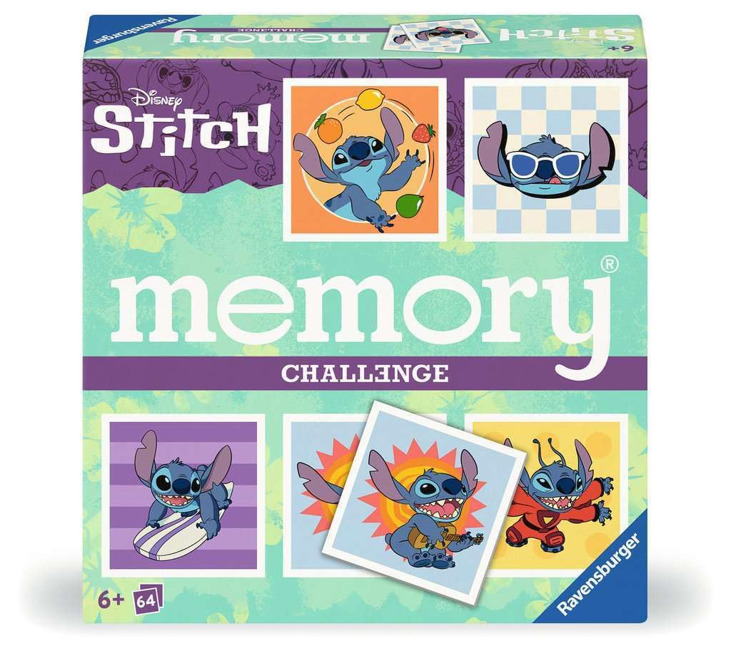 Ravensburger 24697 Challenge Memory® Disney Stitch A Challenging Memory® for 2-8 Stitch Fans from 6 Years