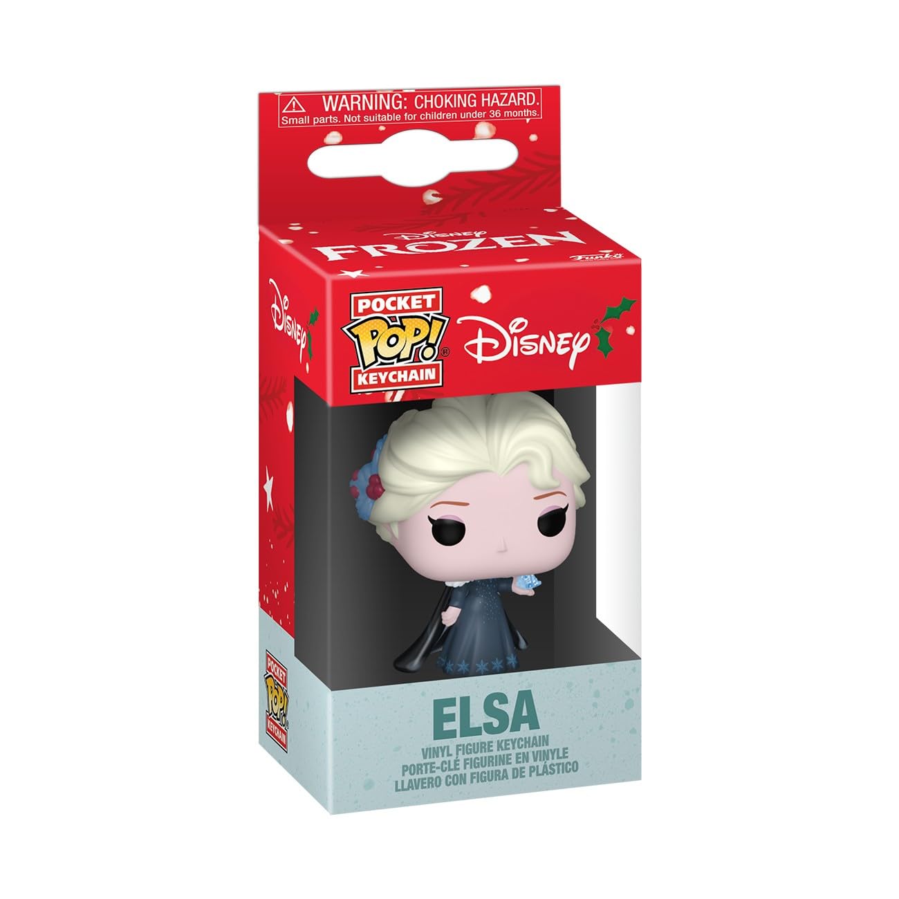 Funko Pop! Keychain: Princess Holiday, Elsa, Frozen Novelty Keyring, Collectable Mini Figure, Stocking Filler, Gift Idea - Image 2