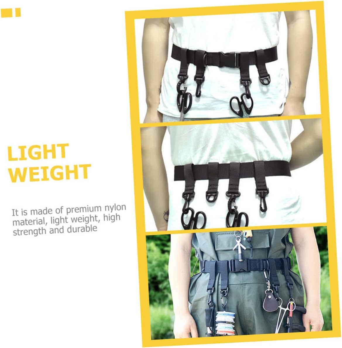 Fishing Belt and Hook Compact Wading Accessory D-ring for Surfing Supplies