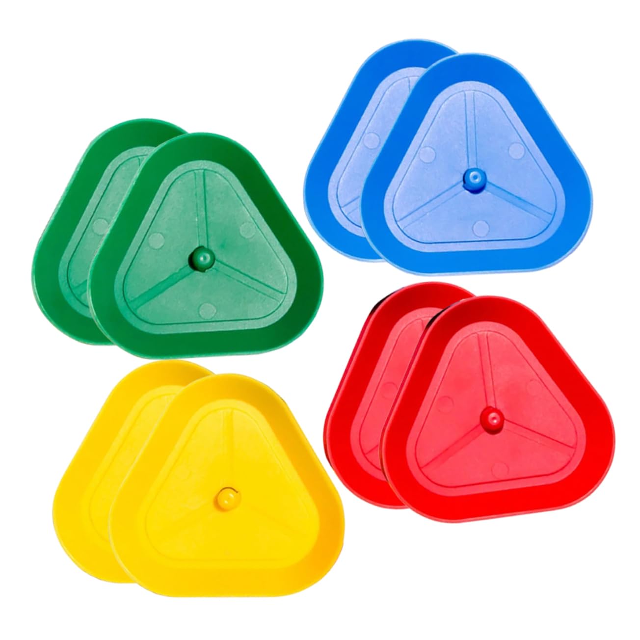 ifundom 4-Color Triangle Lazy Card Clipper Set Card Holders Poker Racks Reusable Poker Supports Playing Holder for Boys and Girls Adults