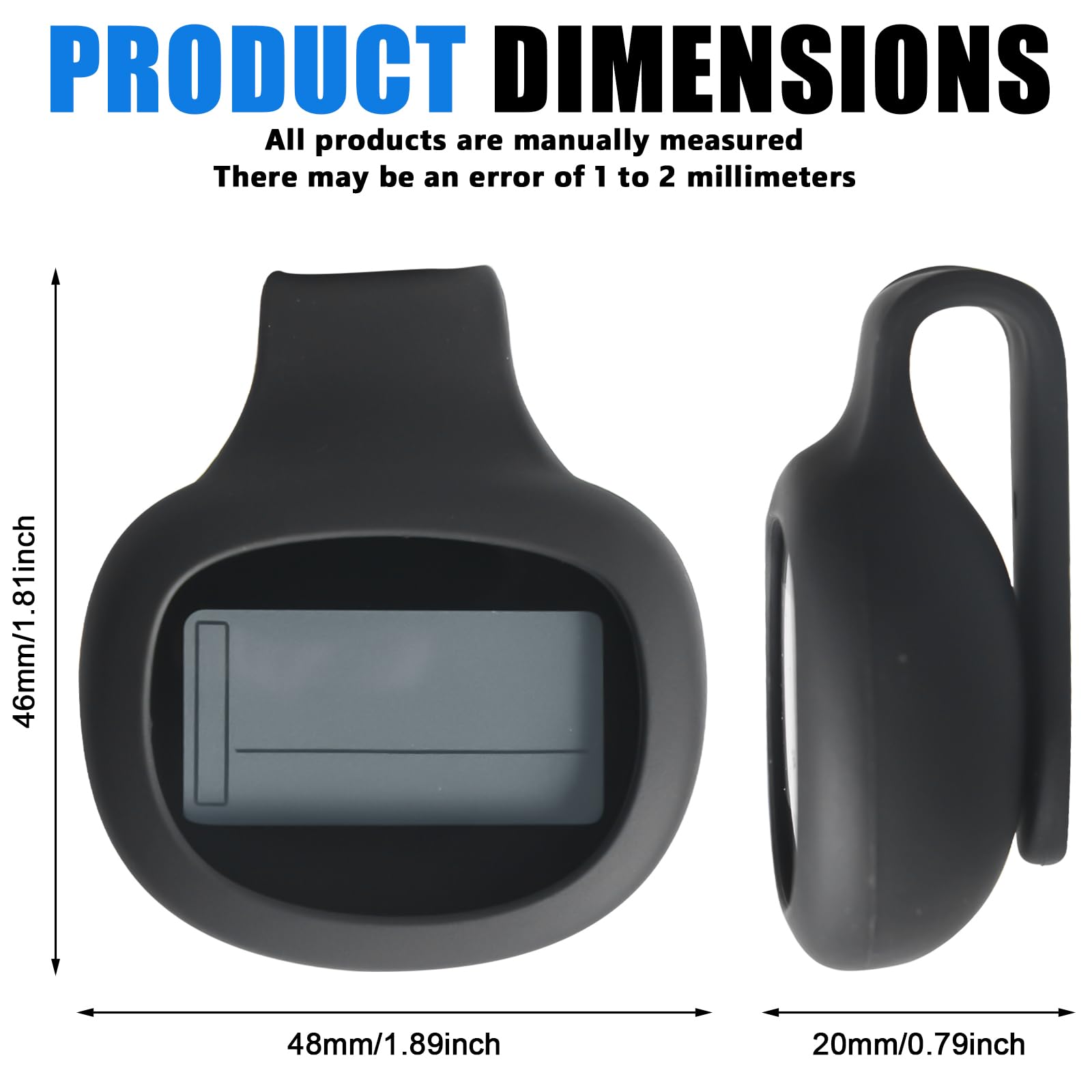 Podómetro Digital Con Clip - Sin App, Pantalla Grande, Contador Pasos, Calorías, Distancia - Para Caminar, Correr