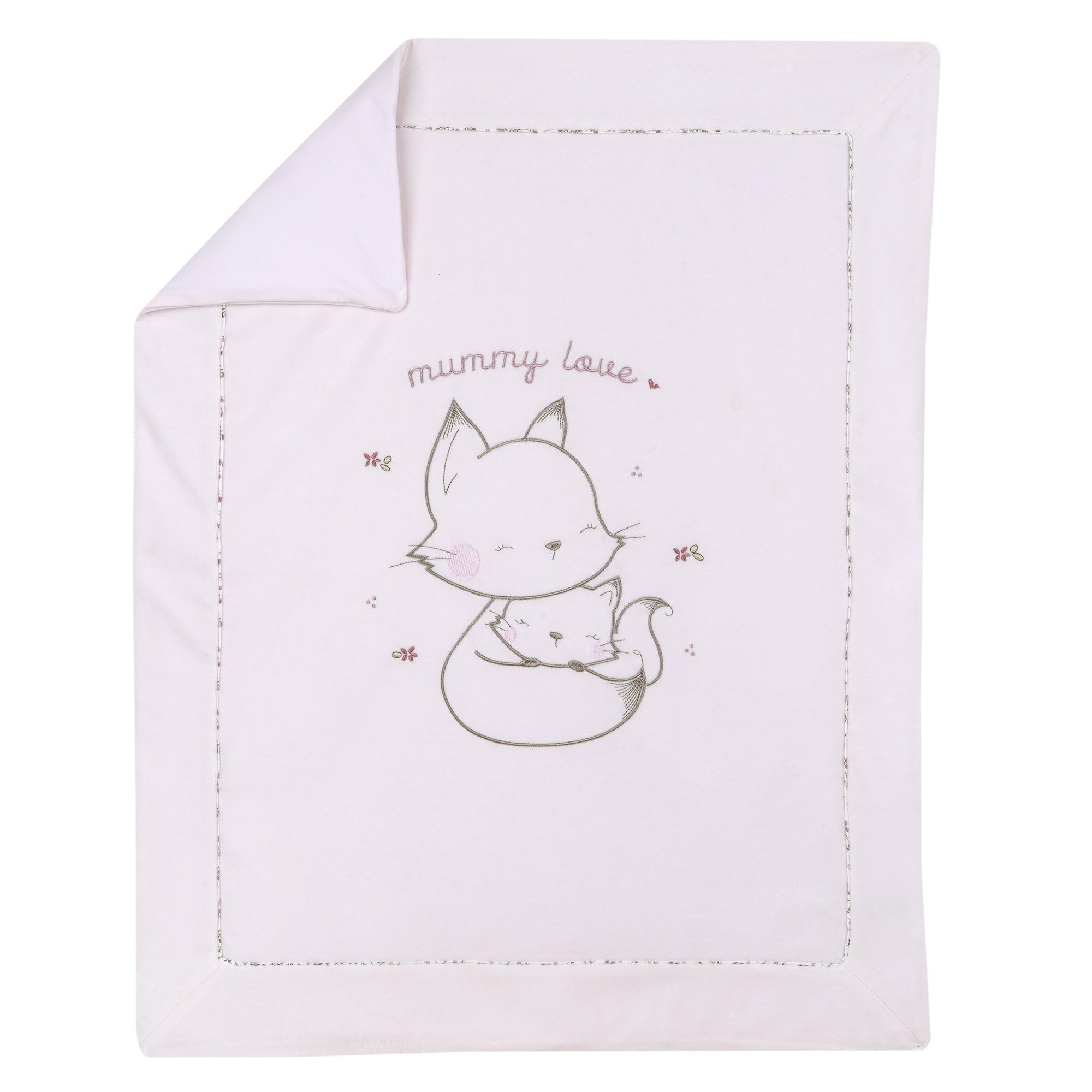 Chicco, Copertina neonati sfoderabile (Rosa con gattini)