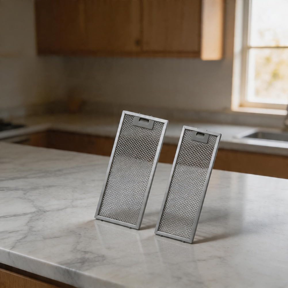 Paquete de 2 filtros de metal para campana extractora Teka TL2000 TL1-62, filtro de grasa de aluminio de 5 capas de 500 x 192 mm y 500 x 138 mm, pieza de repuesto de ventilación de cocina de