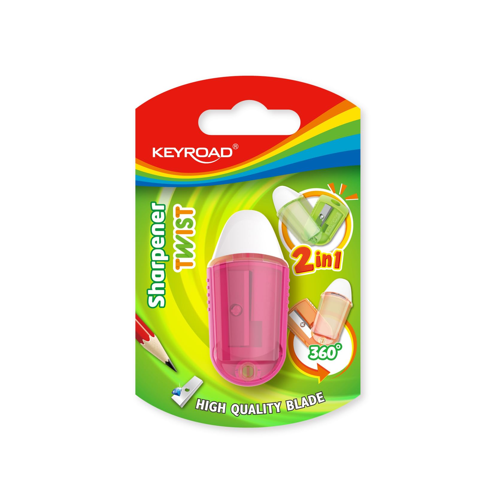 Keyroad kr970711 – Eraser with Pencil Sharpener