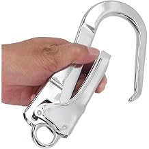 Srliya Snap Hook High Strength Alloy Steel Forged Double Lock Safety Fall Lanyard Hook 22KN