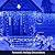 Led Christmas Lights Outdoor Christmas Decorations Hanging Lights 400LED 8 Modes 75 Drops, Waterproof Outdoor Indoor Fairy Christmas Light for Party, Holiday, Wedding, Eaves Decorations (Blue)