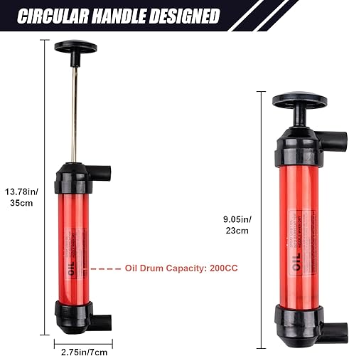 Miniatura 3 de Siasky Bomba de Sifón 200cc Bomba de Transferencia de Líquidos (2 Generación), Kit de Bomba Manual de Transferencia de Combustible para Gasolina,