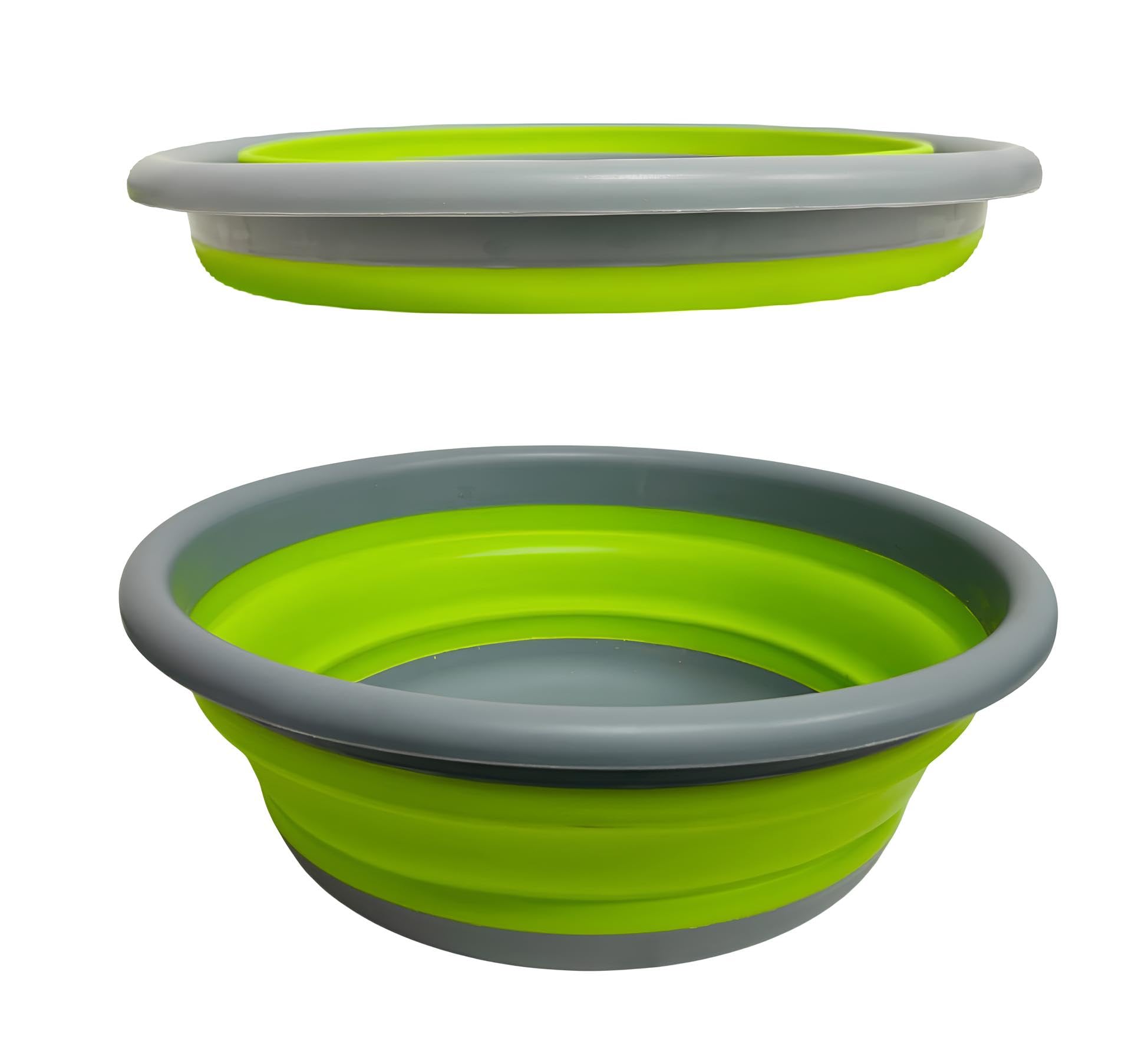 Bassin pliable rond 5 litres Ø 32 cm 9 litres Ø 37,5 cm lingette multifonction bassin de stockage pliable bac à linge plastique silicone bassin panier camping maison pique-nique camping-car