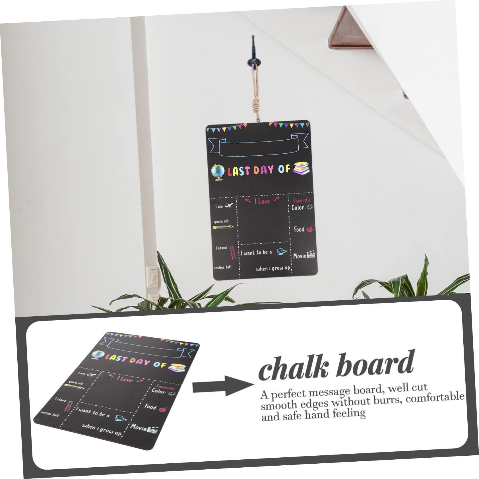 SHINEOFI 5 Stück Schultafeln In Pastellfarben Pergamentpapier Zum Backen Schwarze Kreidetafel Babytafel Schilder Schwarze Kommodenschubladen Verzinkte Schublade Kindertafel Aus Holz