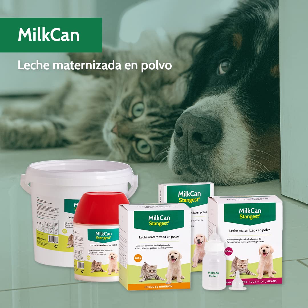 Stangest Mleko w proszku MilkCan | Mleko dla kotów i psów | Mleko w proszku | Suplement do karmienia piersią | Wysoka strawność i łatwa asymilacja | 2 kg