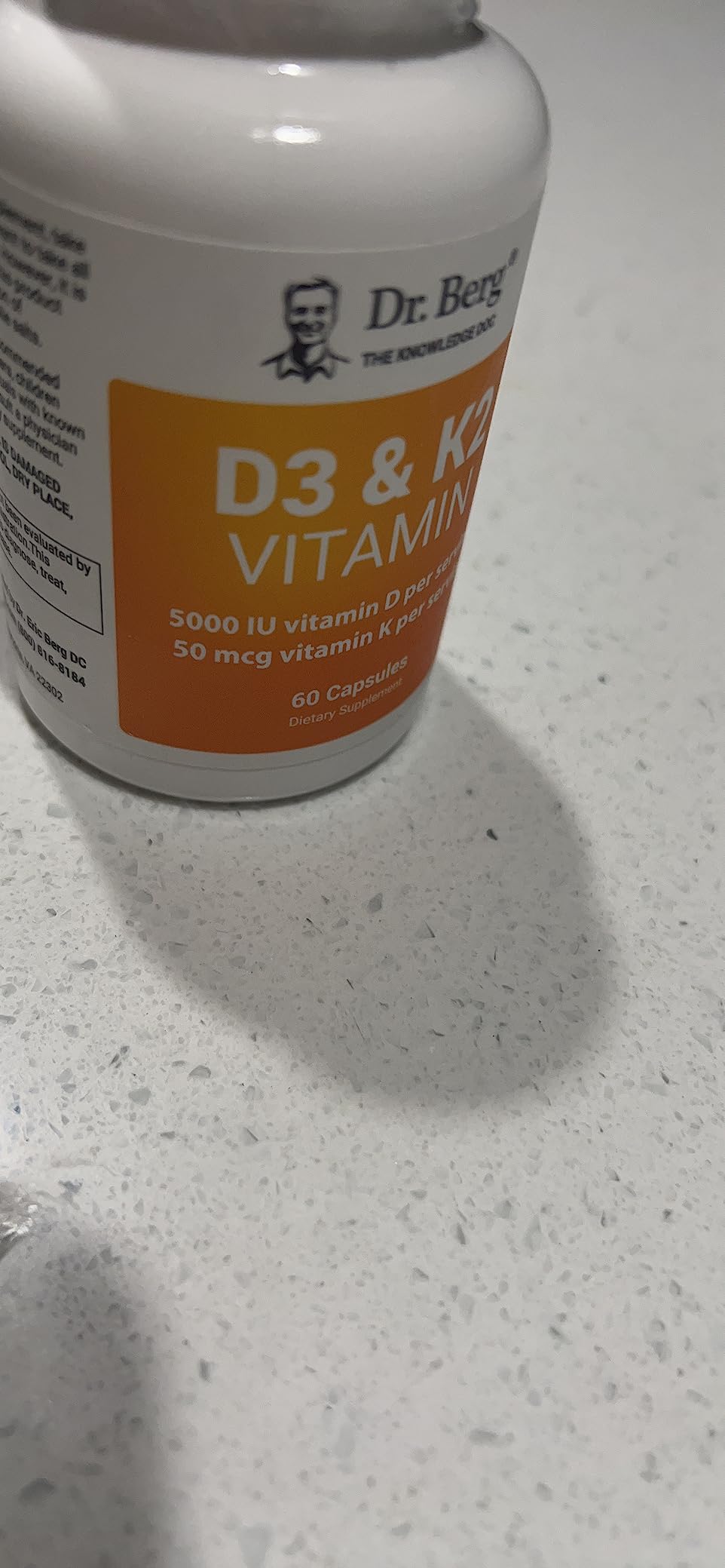 Dr. Berg's Vitamin D3 K2 w/MCT Oil Includes 5,000 IU of Vitamin D3
