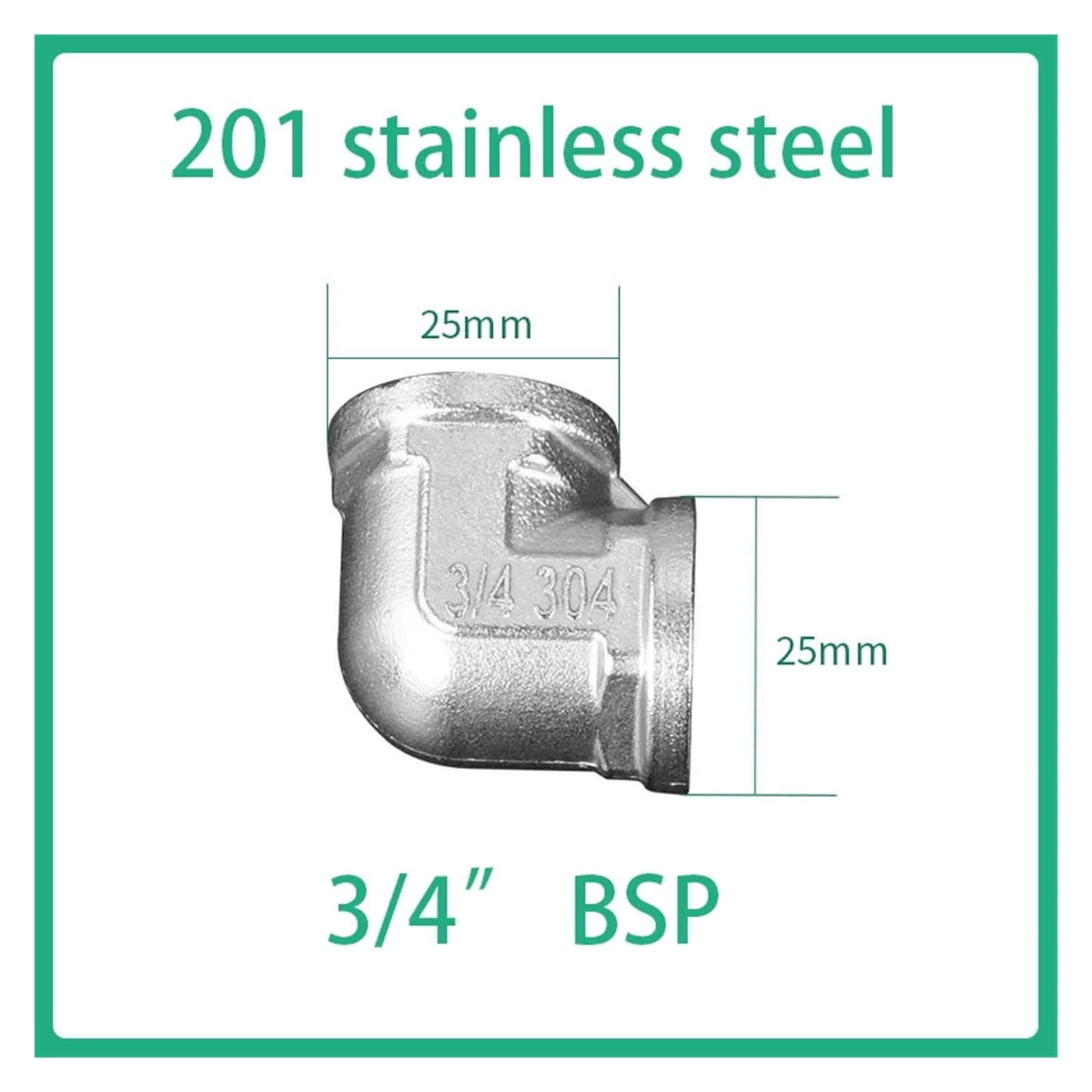 Edelstahl-Winkelverschraubung, Edelstahl-Winkelverschraubungen 1/2" 3/4" 1" Innengewinde Außengewinde Schnellkupplung (4,10 Stück_BSP)