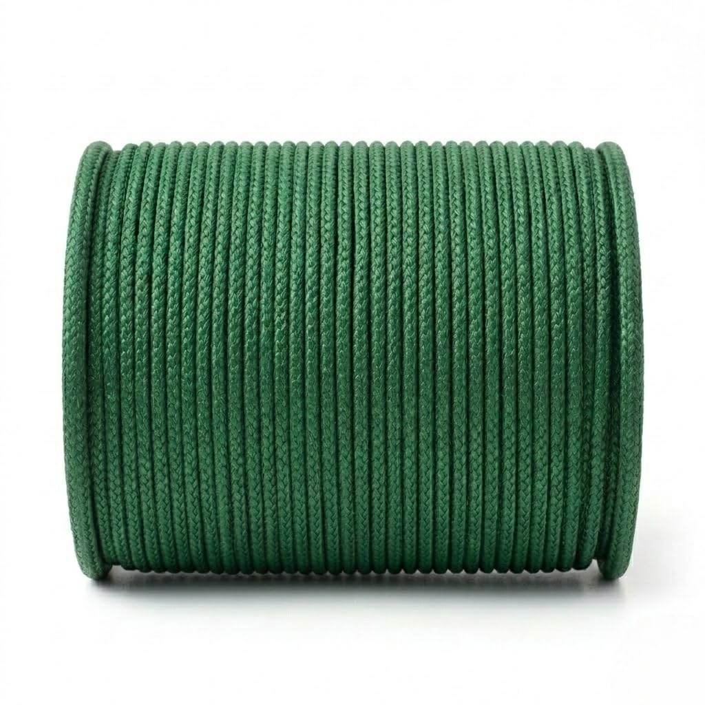 Green Nylon Rope - 120m, UV Protected -1
