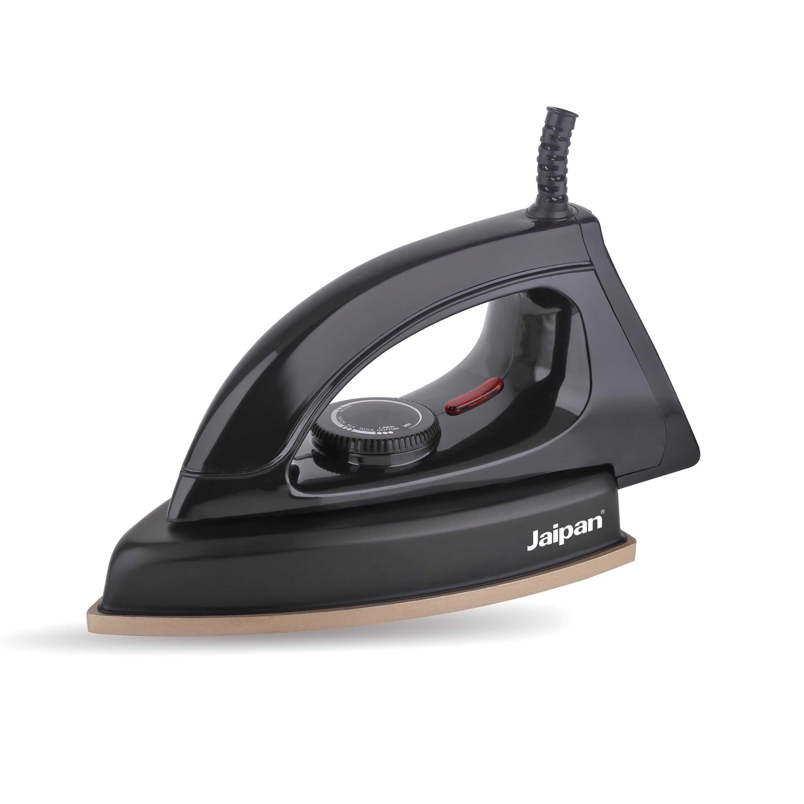 Jaipan Classic 1000W Heavy Weight Dry Iron for Clothes | Non-Stick Soleplate | Adjustable Temperature Control | Shockproof Body | Fast Heating Electric Iron Box | Black-image-47