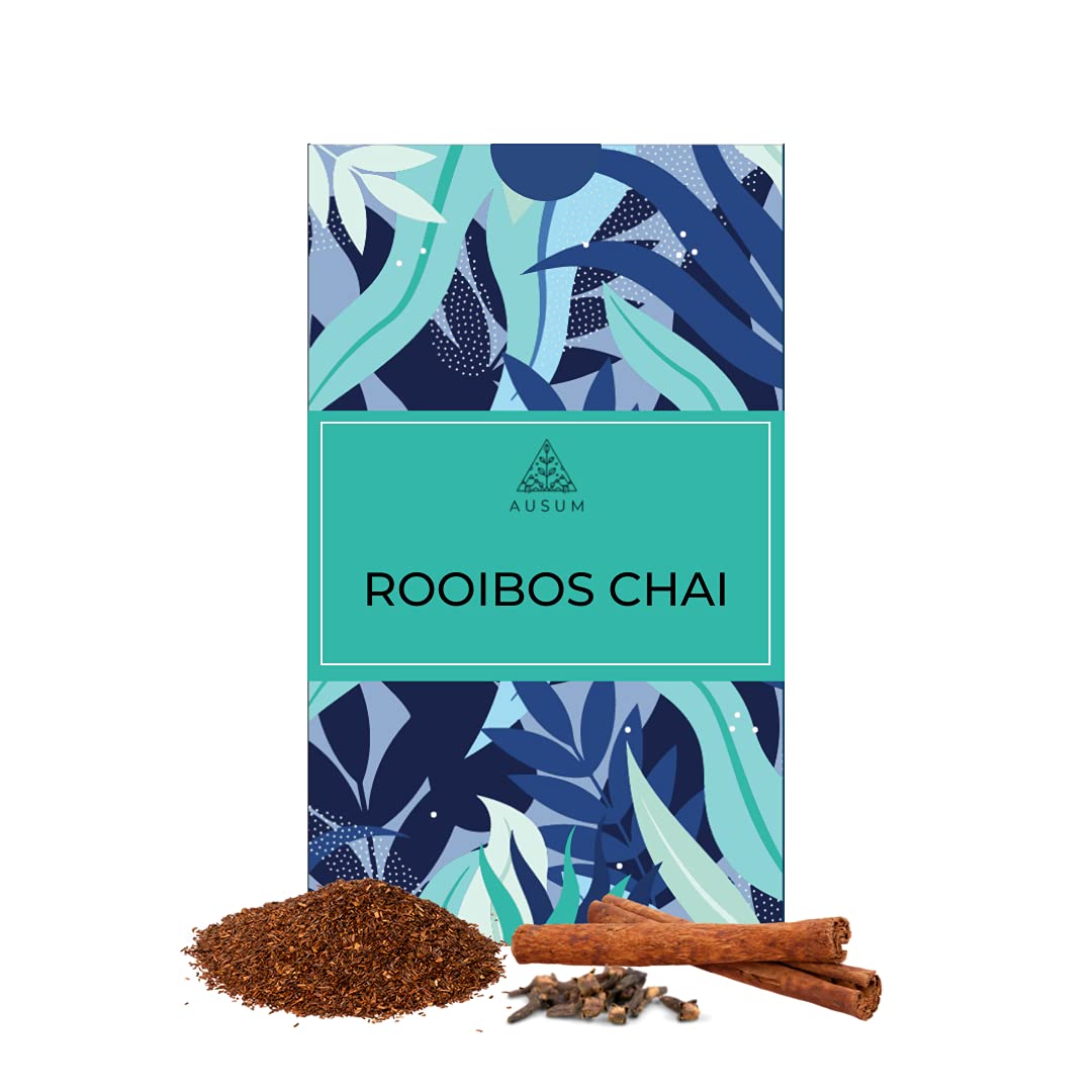 Ausum Tea Rooibos Chai Rooibos, Cinnamon, Clove Herbal Tea best for