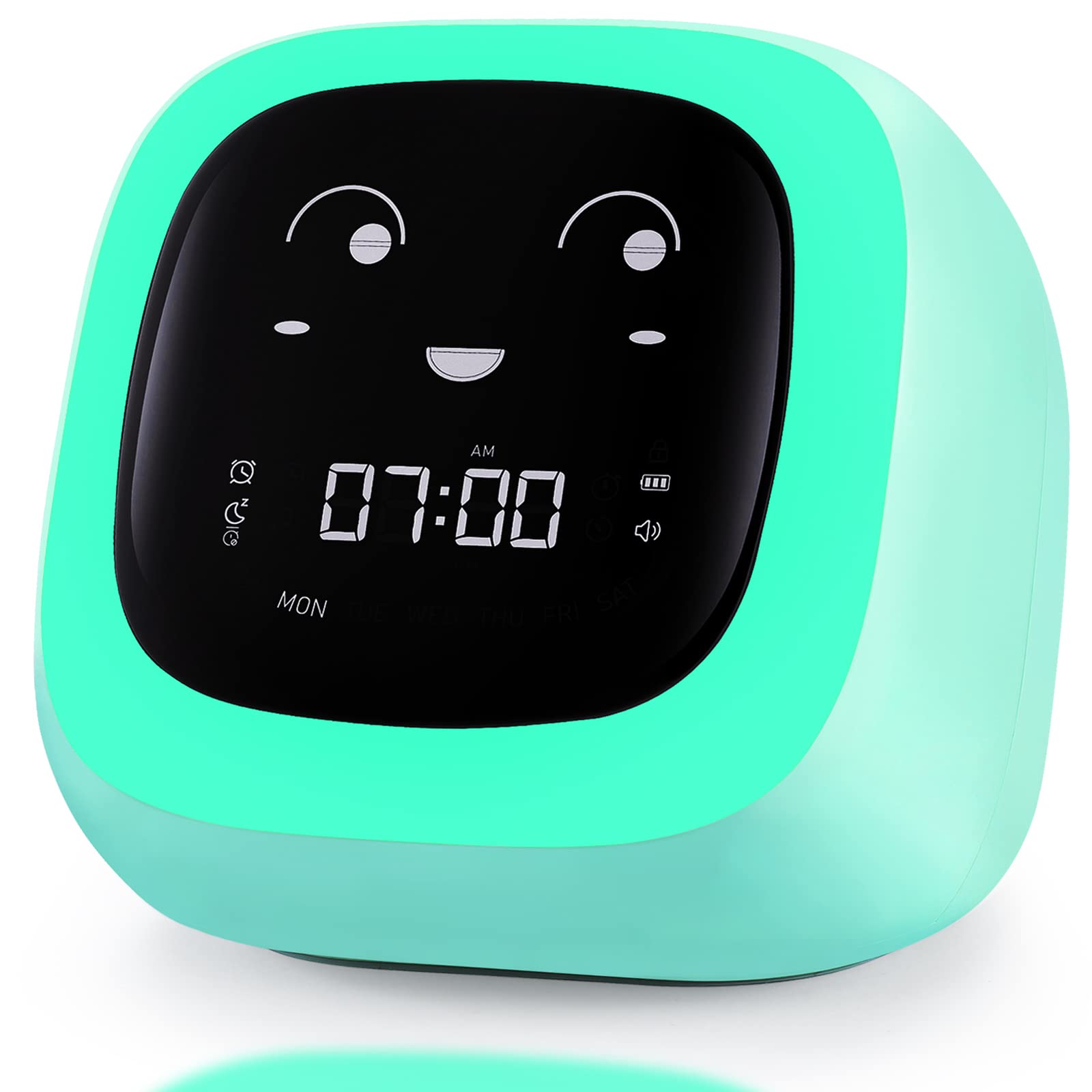 ANTOKING Children's Sleep Trainer and Ok to Wake Clock, Sleep Sound Machine with Baby Night Light, Kids Alarm Clock, Gifts for Baby, Toddler and Kids