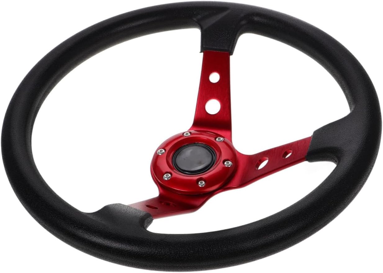 14 Inch 350mm PU Concave Karting Style Steering Wheel