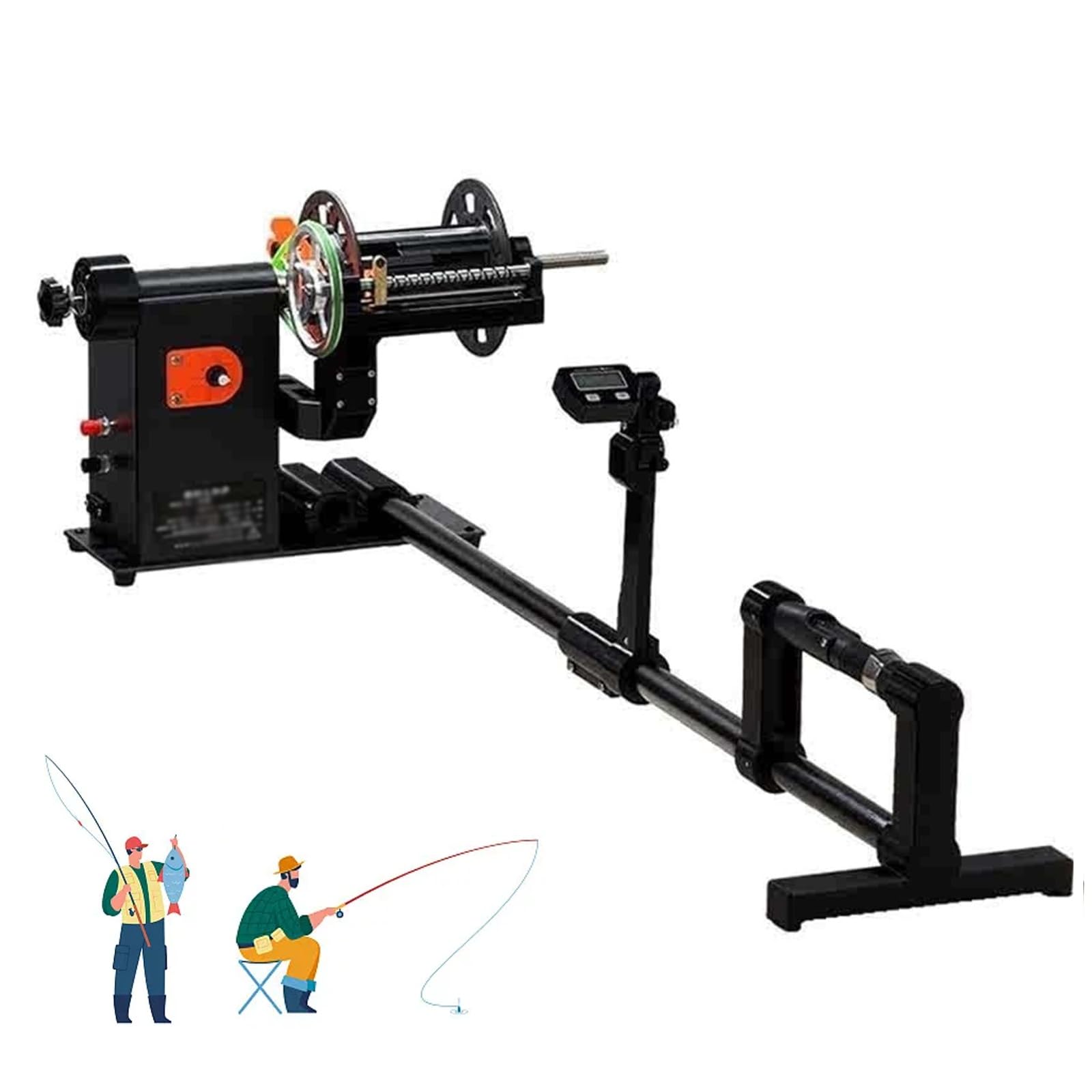 electric diy fish line spooler Fishing Machine, Fishing Line Winder Spooler, Adjustable Speed 0-300 RPM, Damping Brake 0-8kg, Universal Compatibility For Spinning Casting Trolling Reels Sporting Goods JX 4.6 G2 Vintage UMCO Aluminum Fishing Color:Kiwi this easy