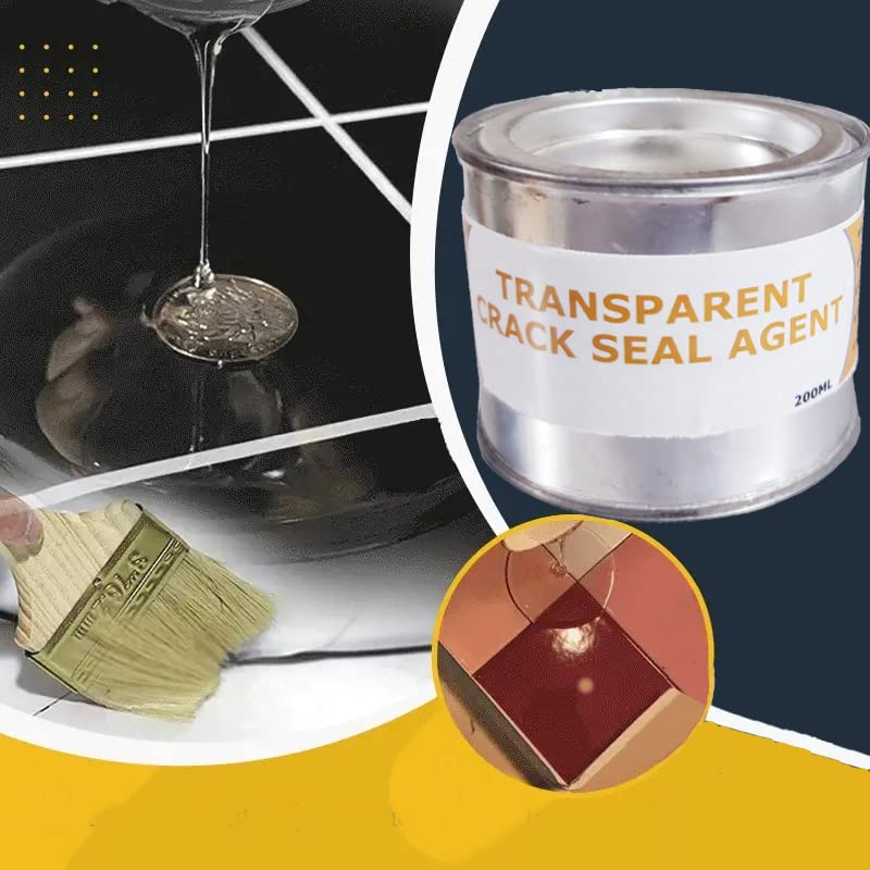 Waterproof Crack Resistant Glue, Anti-Leakage, Patch & Seal Liquid, Multi-Surface, Wood, PVC, Leak Repair Indoor & Outdoor Coating, Super Strong Bonding, Transparent Glue, Pack Of 200 ml