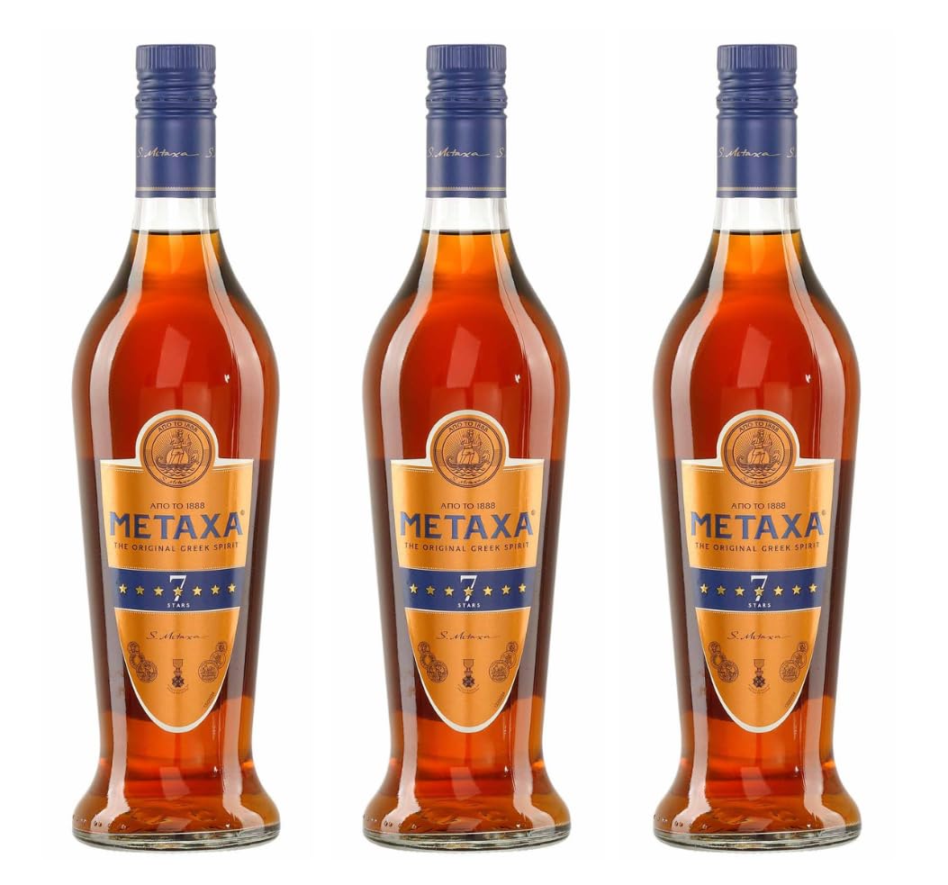 Metaxa 7 Sterne 3x 0,7l 40% Vol. | Metaxa | Brandy aus Griechenland | +20ml Jassas Olivenöl