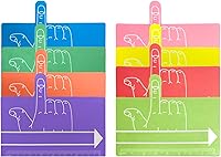 Vista 1 de Khakho Espaciadores de dedos para niños, espaciador de un dedo, herramienta de escritura a mano, espaciadores de escritura de dedos coloridos