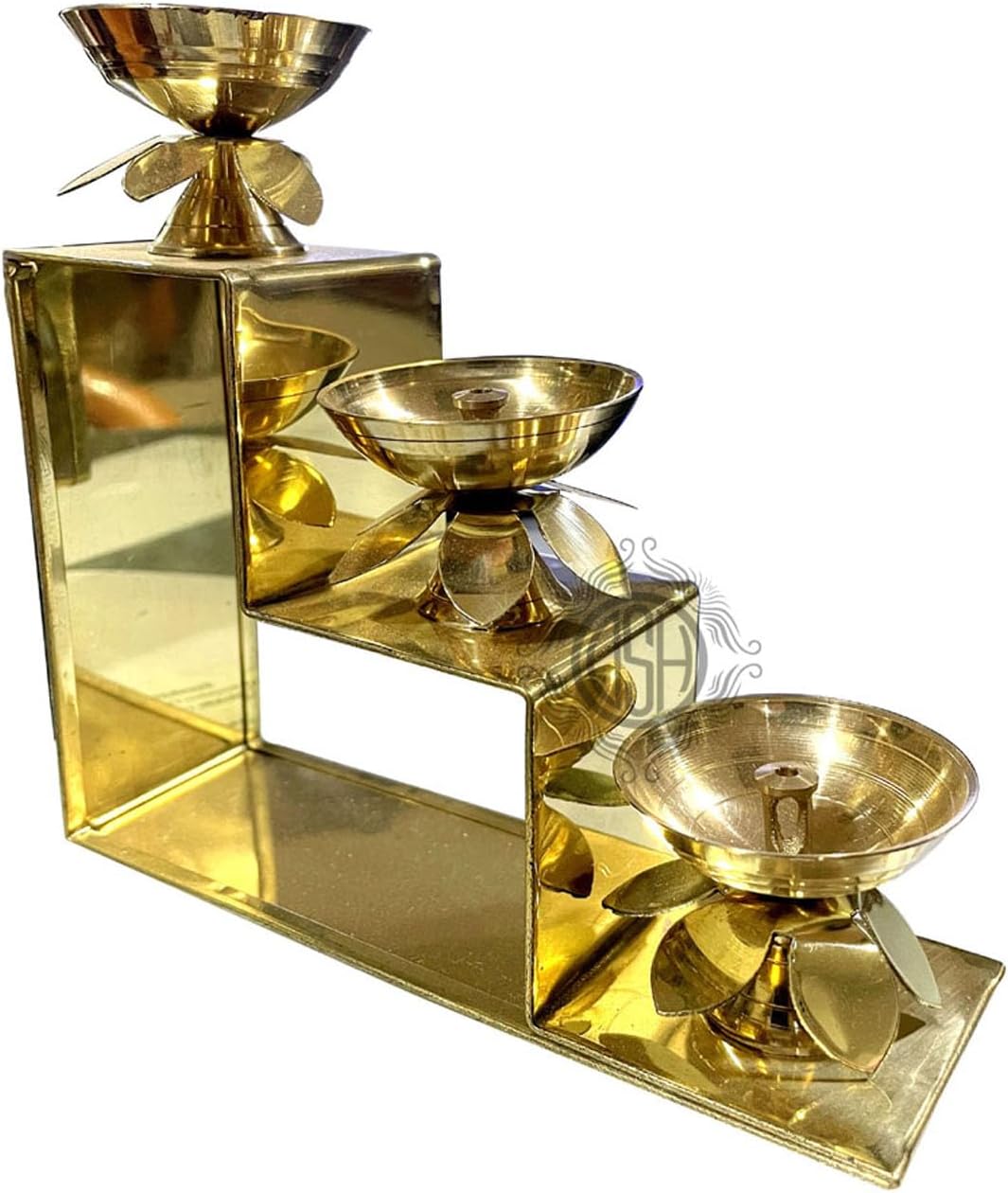 DSH CRAFTING YOUR CURIOSITY Brass Diya Oil Lamp for Puja Home Office Mandir Akhand Jyot Diya Deepak for Diwali Festival Gift Item