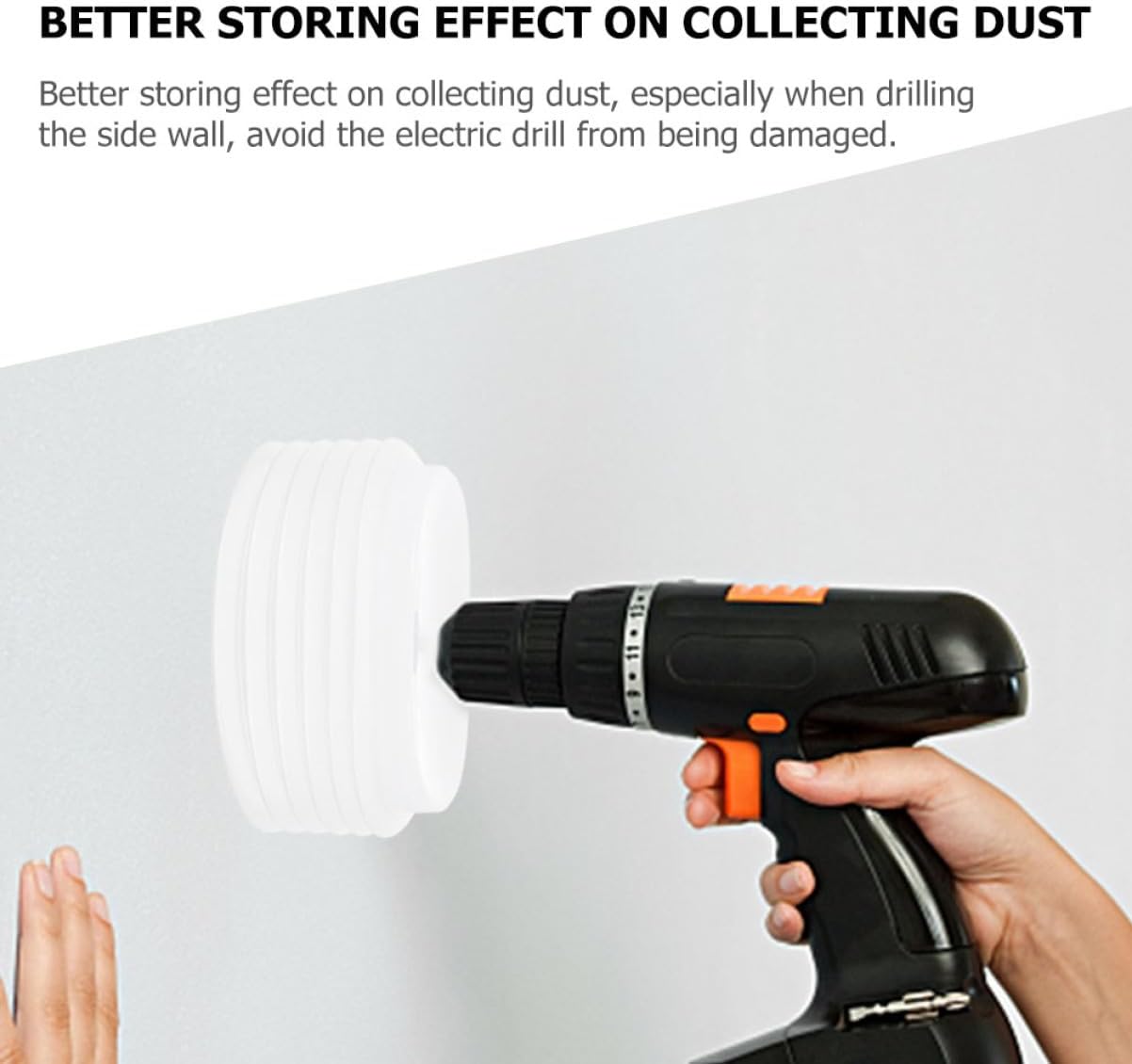 Electric Drill Dust Collector Cover Hammer Shield for Drilling Ceiling Walls and Installations Easy to Install Lightweight Design
