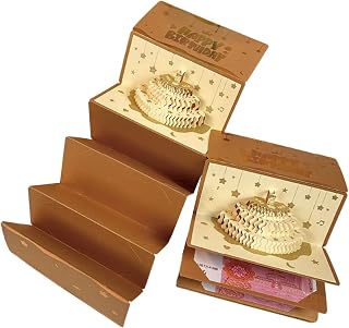 Birthday Money Envelope | 6 Slots Funny Cards Box With Lights And Music