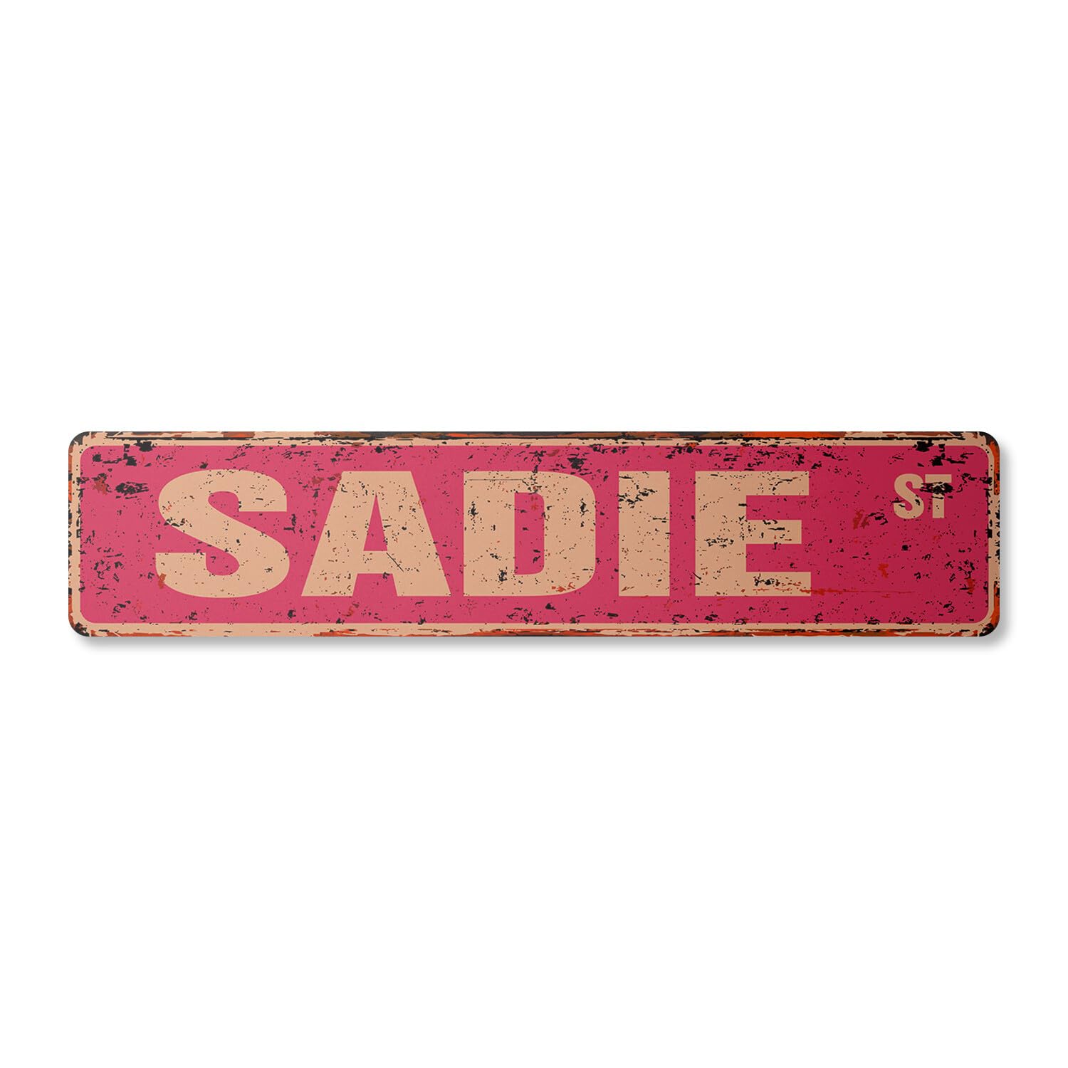 Yaasimoule Metal Sadie Vintage Street Sign Childrens Name Room| Indoor/Outdoor