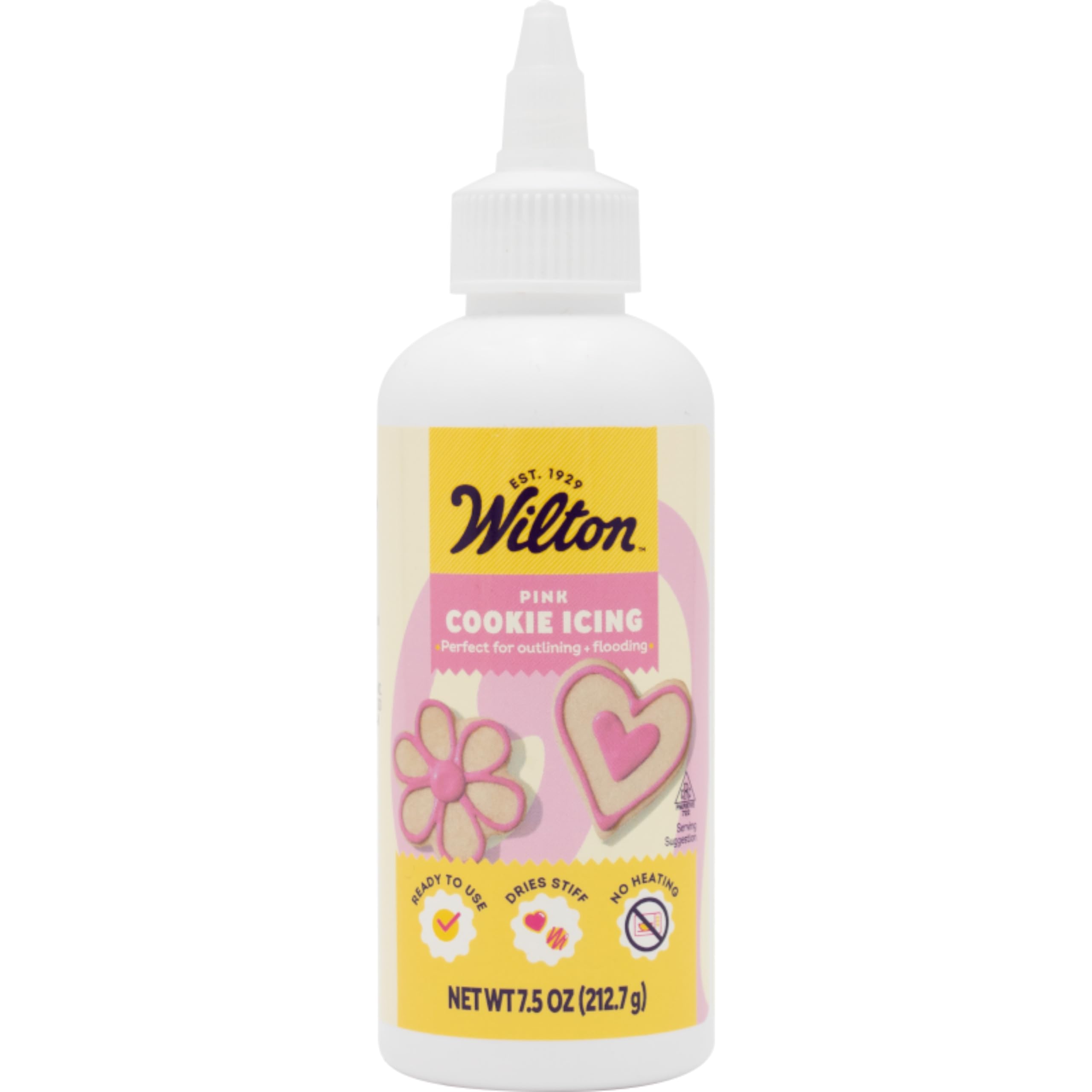 Wilton Cookie Icing - Quick, Easy-To-Use and Ready for Cake and Cookie Decorations, 9 Ounce, Pink