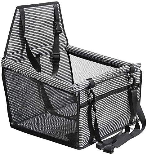 Slopow Asiento del Coche de Seguridad para Perro y Gato Mascotas Cubierta de Asiento Impermeable de Automóvil para Mascota Funda Protector de Coche Plegable con Cinturón de Seguridad