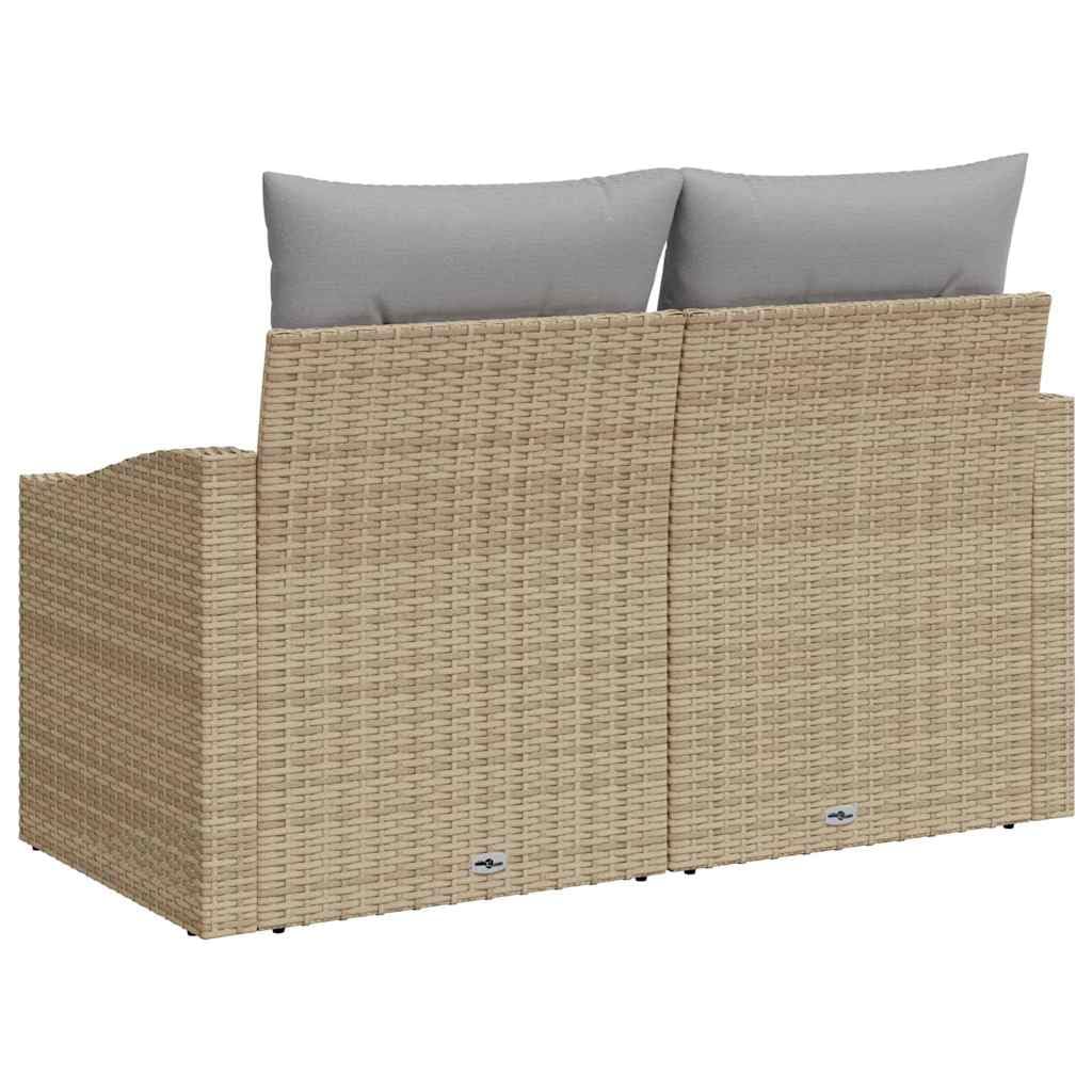 Hothingwell Modułowa sofa ogrodowa Poly Rattan 123x62x69cm | Elastyczna konfiguracja, prosty montaż, trwały na zewnątrz, łatwa konserwacja