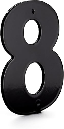 Montague Metal Products - Números de casa individuales, escritos en letra Helvetica