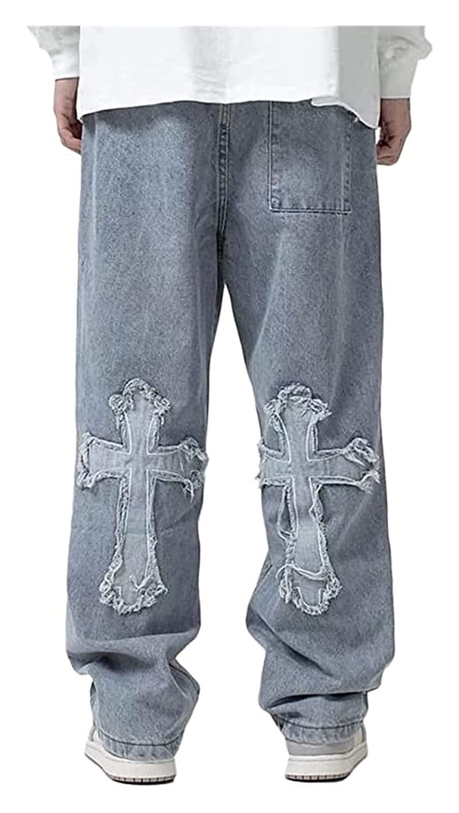 Orandesigne Para Hombre Jeans Hip-hop Jeans Holgados El Salvador