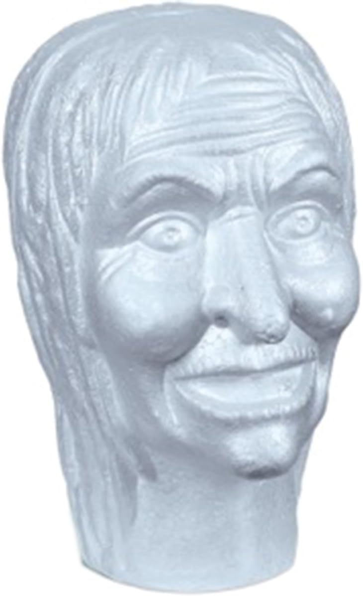 Floracraft RSSKULLWIT/6 Styrofoam Witch EPS Skull Bulk-White