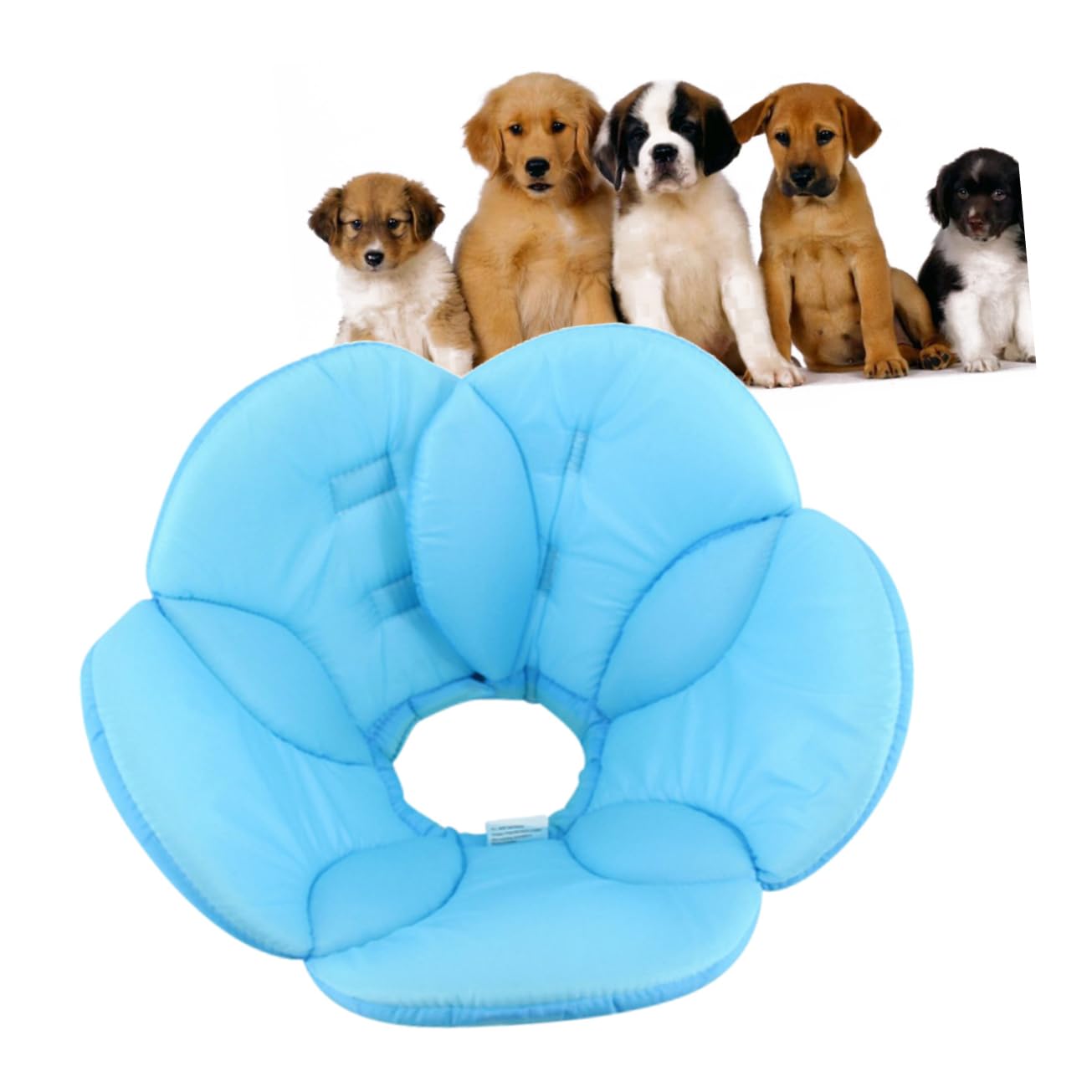YARNOW 2 Collar De Poliéster para Mascotas Collar Antimordeduras para Perros Cubierta Esponja Antirotura
